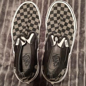 Checkered Vans Classic Slip-On Shoes